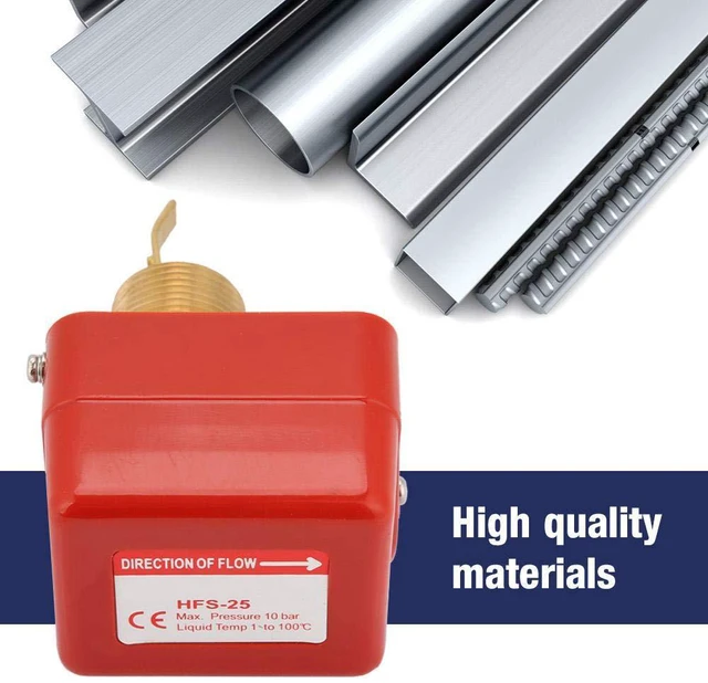 Alt view image 2 of 6 - HFS-25 Water Switch Paddle Control SPDT Contacts Partial Stainless Steel Type 1" Connector 1.0MPa 6-380V