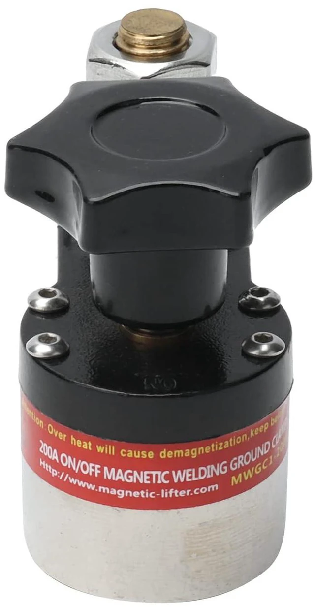 Alt view image 3 of 6 - Industrial Welding Machine Groundg Welding Dent Puller Magnetic Ground Clamp Grounding Magnet Connector Magnetic Switch (MWGC1-200F)