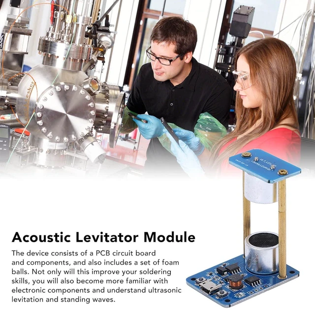 Alt view image 4 of 6 - Walfront Acoustic Levitator Ultrasonic Suspension Module Standing Wave Controller DIY Learning Kit for Student Science Experiment Physics Education