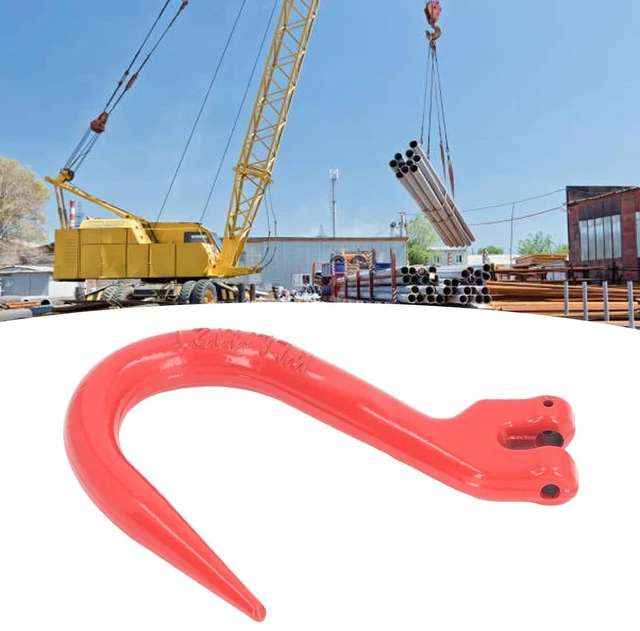 Alt view image 5 of 6 - Alloy Steel Lifting Hook Large Opening Hoisting Hook Crane Hoist 1.12T Load Capacity Rigging Clevis