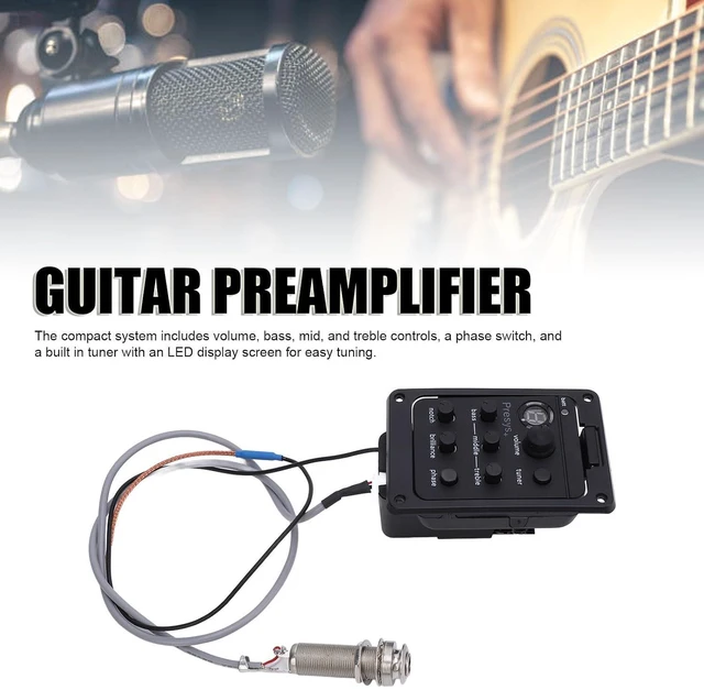 Alt view image 5 of 6 - WALFRONT Acoustic Guitar Preamp EQ Equalizer with LED Display, Onboard Preamp and Tuner for Presys Plus, Volume Control Guitar Tool