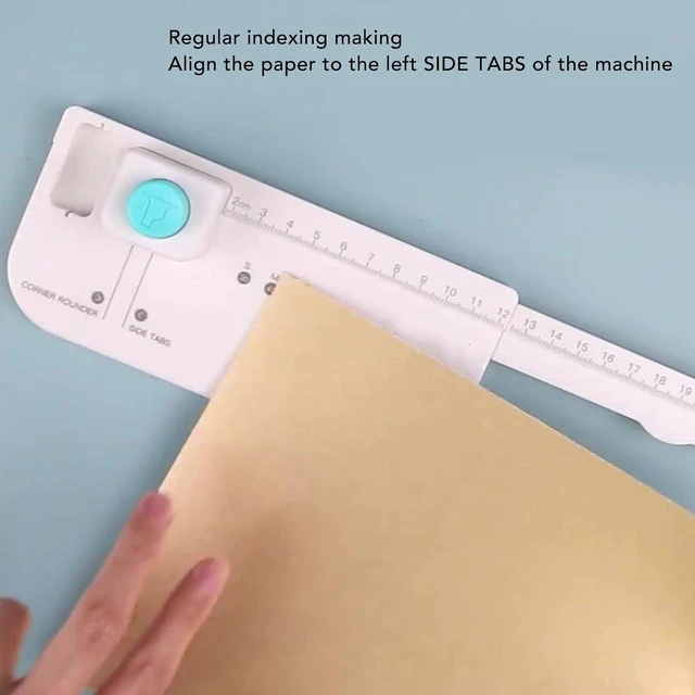 Alt view image 4 of 6 - Tab Punch Board, 4 Sizes (30/40/50/60mm) Paper Puncher for DIY File Folder Label Tags, Index Tab Cutter for Scrapbooking Journaling Planner Cards Organizer