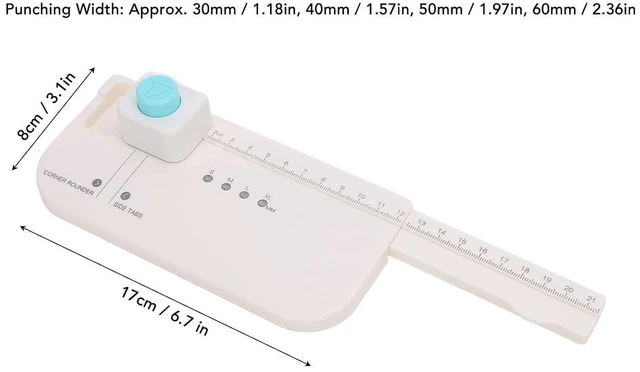 Alt view image 5 of 6 - Tab Punch Board, 4 Sizes (30/40/50/60mm) Paper Puncher for DIY File Folder Label Tags, Index Tab Cutter for Scrapbooking Journaling Planner Cards Organizer