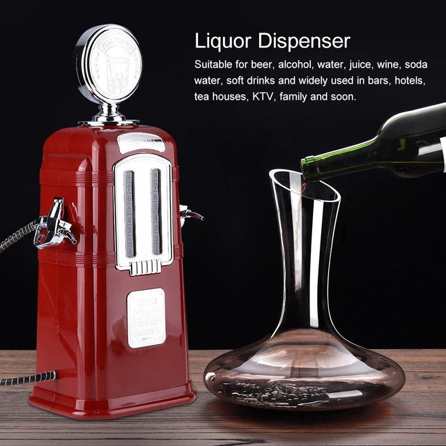 Alt view image 3 of 6 - 1000cc Double Guns Liquor Pump Gas Station Beer Dispenser Alcohol Liquid Soft Drink Beverage Dispenser Machine Butler Tools (Red)