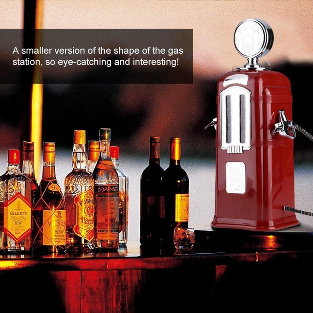 Alt view image 4 of 6 - 1000cc Double Guns Liquor Pump Gas Station Beer Dispenser Alcohol Liquid Soft Drink Beverage Dispenser Machine Butler Tools (Red)
