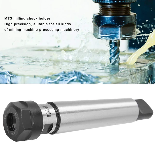 Alt view image 3 of 6 - MT3 Collet Chuck Holder CNC Milling Lathe Parts MTA3 with ER16 ER20 ER25 ER32 Carbon Steel 0.0005in Accuracy (WALFRONTzrdhenbmg6-11)