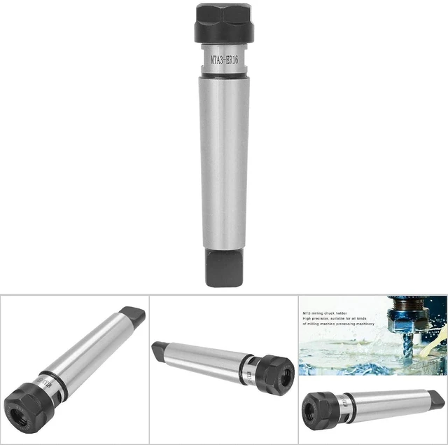 Alt view image 5 of 6 - MT3 Collet Chuck Holder CNC Milling Lathe Parts MTA3 with ER16 ER20 ER25 ER32 Carbon Steel 0.0005in Accuracy (WALFRONTzrdhenbmg6-11)