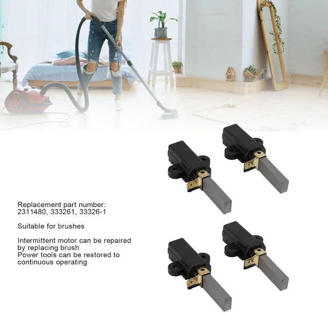 Alt view image 4 of 6 - WALFRONT 4Pcs Universal Vacuum Cleaner Motor Carbon Brushes 2311480 333261 33326-1 Replacement for Brushes