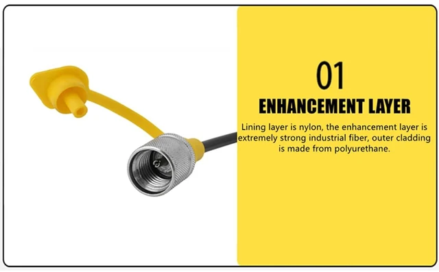 Alt view image 6 of 6 - Hydraulic Pressure Test Hose 64Mpa Hydraulic Test Line Test Couling Hose for Excavator Construction Machinery Testing Coupling Point Thickness 1.5 mm Length 2m/6FT