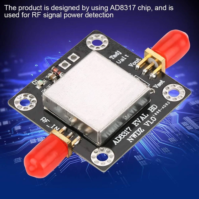 Alt view image 5 of 6 - Logarithmic Detector RF Power Meter Module AD8317 1MHz-10GHz Frequency Range with 60dB Dynamic Range for Amplifier