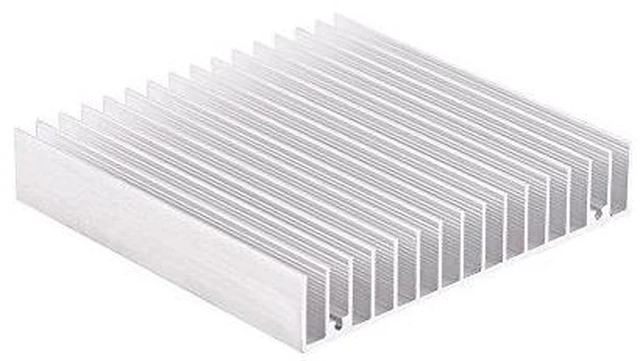 Main image of Heatsink Aluminum Heat Sink 100x100x18mm with 16 Fins for Transistor Semiconductor Devices Voltage Regulator Amplifier Cooling Silver