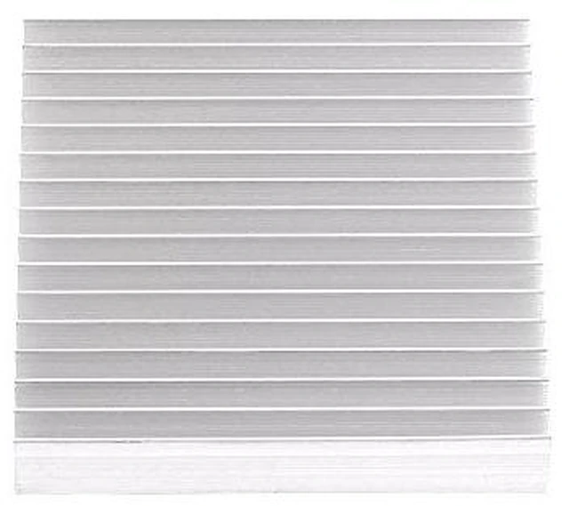 Alt view image 6 of 6 - Heatsink Aluminum Heat Sink 100x100x18mm with 16 Fins for Transistor Semiconductor Devices Voltage Regulator Amplifier Cooling Silver