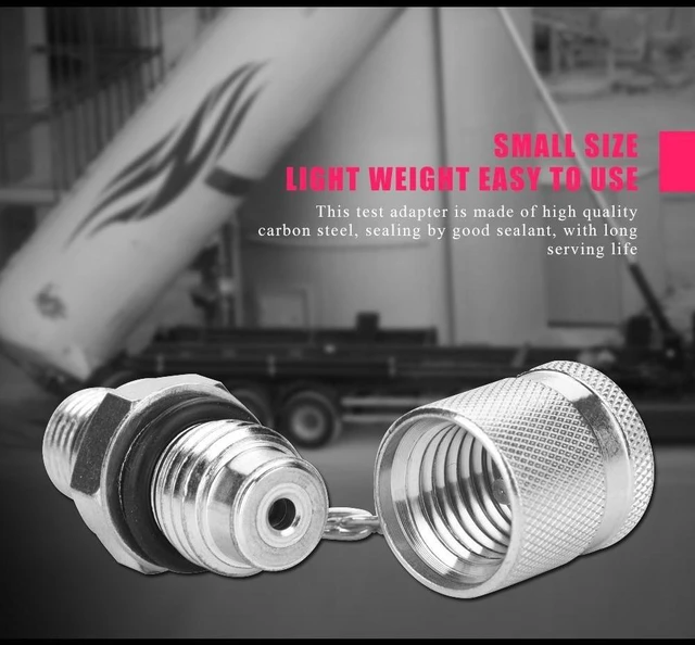 Alt view image 4 of 6 - Hydraulic Pressure Test Coupling Kit 63MPa/630BAR Hydraulic Pressure Test Point Test Coupling Adapter for Hydraulic System Caterpillar (G1/8)