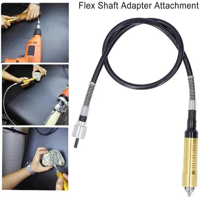 Alt view image 2 of 6 - Flexible Shaft Adapter for Drill 10Pcs Rotary Tool Extension Attachment with 5 Blade compatible with for Grinding Polishing Carving