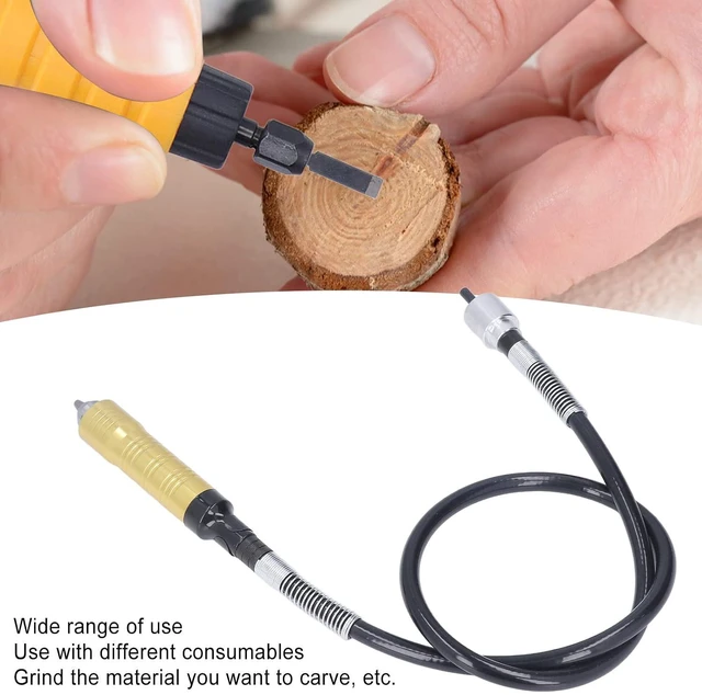 Alt view image 5 of 6 - Flexible Shaft Adapter for Drill 10Pcs Rotary Tool Extension Attachment with 5 Blade compatible with for Grinding Polishing Carving