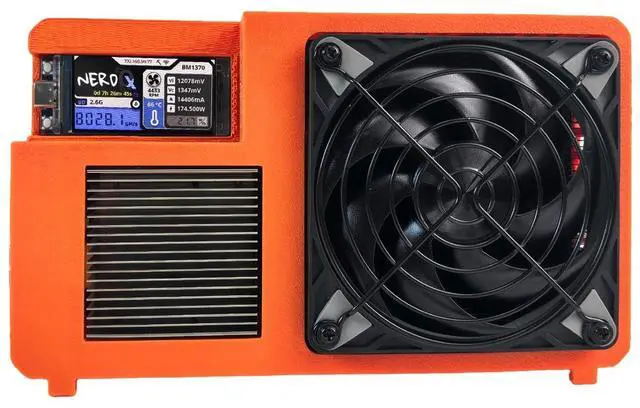 Main image of DigLucky NerdQX 8.0TH/s SHA256 Desktop Solo Miner, 170W XT60 Power Architecture, 2.4GHz WiFi bitcoin miner