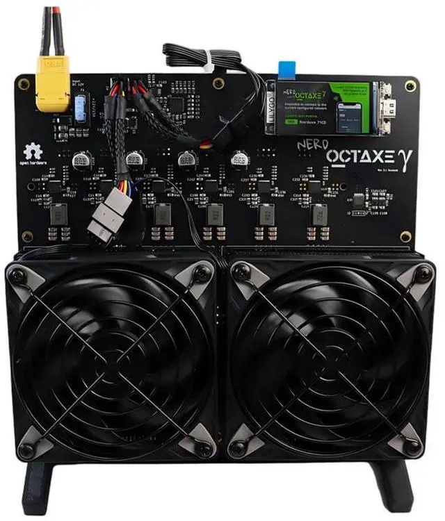 Main image of DigLucky NerdOCTaxe 12T 12.0 TH/s SHA256 Desktop Solo Miner, 200W Octa-Core Architecture, 250W PSU, 2.4GHz WiFi Solo bitcoin miner