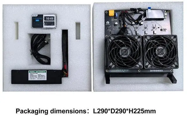 Alt view image 5 of 5 - DigLucky NerdOCTaxe 12T 12.0 TH/s SHA256 Desktop Solo Miner, 200W Octa-Core Architecture, 250W PSU, 2.4GHz WiFi Solo bitcoin miner