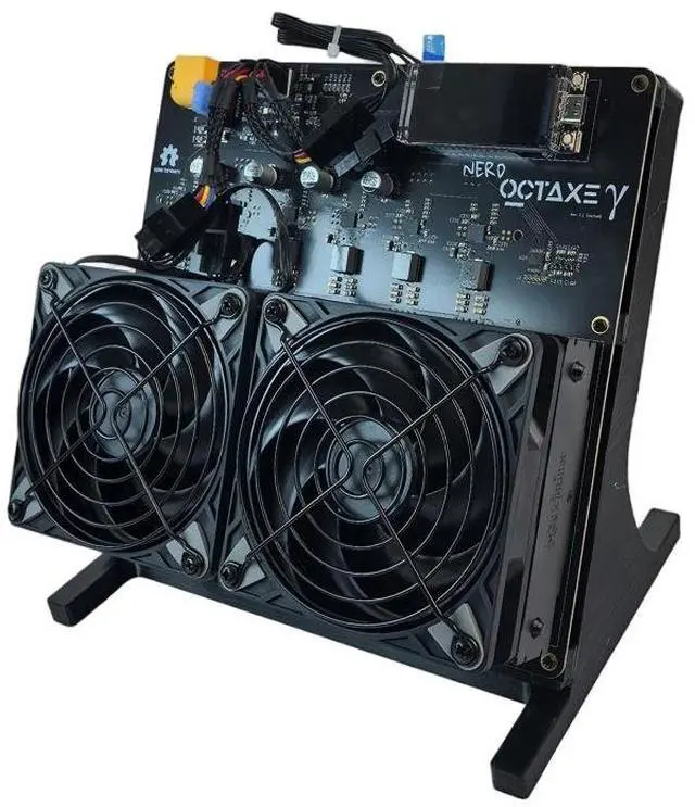 Alt view image 2 of 5 - DigLucky NerdOCTaxe 12T 12.0 TH/s SHA256 Desktop Solo Miner, 200W Octa-Core Architecture, 250W PSU, 2.4GHz WiFi Solo bitcoin miner