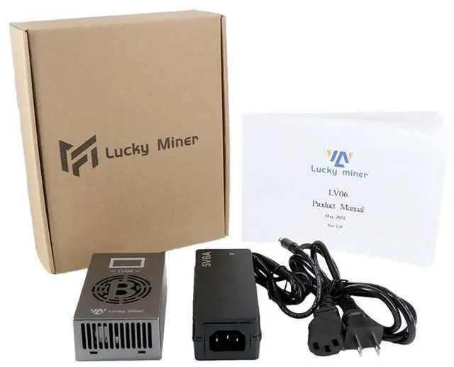 Alt view image 4 of 5 - DigLucky Lucky Miner LV06 500 GH/s SHA256 Desktop Solo Miner, 15W STEM Education Crypto Node, 2.4GHz WiFi Bitcoin Miner Hardware