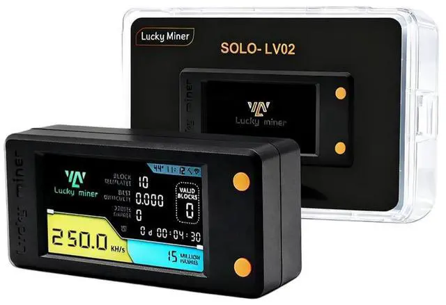 Alt view image 2 of 4 - DigLucky LuckyMiner LV02 250 KH/s SHA256 USB Micro-Node, Type-C Desktop Solo Miner with LCD Display, Protocol Testing Hardware