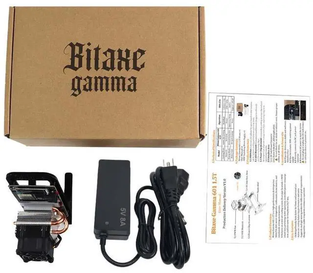 Alt view image 3 of 4 - DigLucky Bitaxe Gamma 602 (601 Plus Upgraded) Desktop Solo Miner | 1.8 TH/s BM1370 ASIC | 35W Ultra-Low Power | 2.4G WiFi Built-in | Open Source Hardware