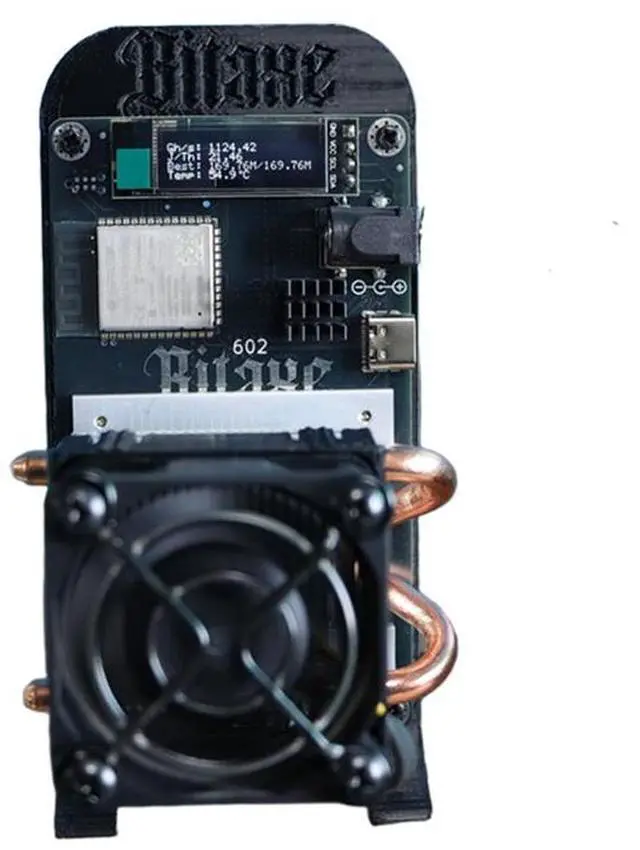Main image of DigLucky Bitaxe Gamma 602 (601 Plus Upgraded) Desktop Solo Miner | 1.8 TH/s BM1370 ASIC | 35W Ultra-Low Power | 2.4G WiFi Built-in | Open Source Hardware