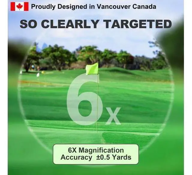 Alt view image 7 of 7 - HD LCD Rechargeable Golf Range Finder Sport Laser Hunting, Powerful Magnet 1200 Yards with 6X MagnificationLightweight, Slope Ultra-Clear View, Vibration & Flag-Lock & Pin-Seeker (Mermaid Gold)
