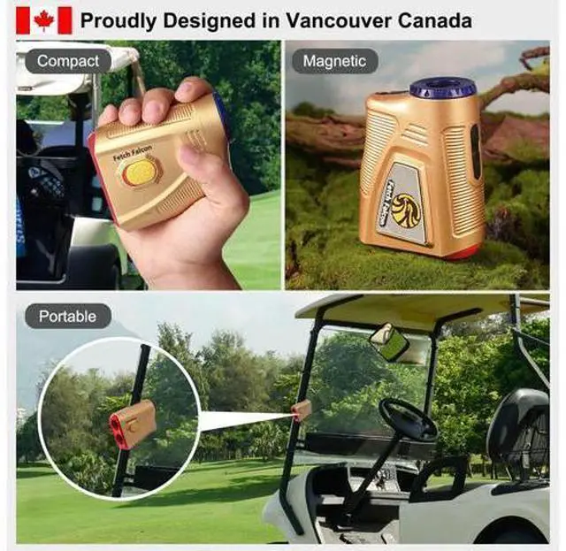 Alt view image 5 of 7 - HD LCD Rechargeable Golf Range Finder Sport Laser Hunting, Powerful Magnet 1200 Yards with 6X MagnificationLightweight, Slope Ultra-Clear View, Vibration & Flag-Lock & Pin-Seeker (Mermaid Gold)