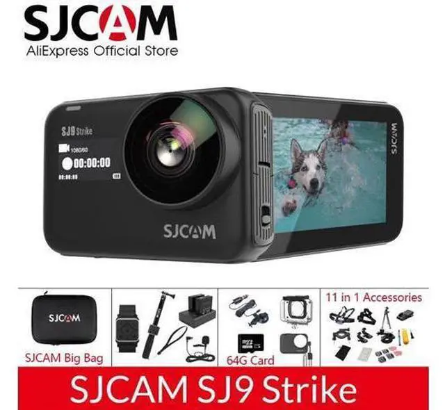 Alt view image 4 of 5 - SJ9 Strike Supersmooth GYRO Waterproof 4K 60fps Action Camera Wireless Charging Live Streaming Wifi Sports Video Camera