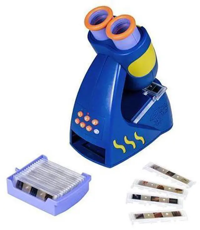 Main image of GeoSafari Jr Talking Microscope Asian Audio Microscope for Kids STEM amp Science Toy Interactive Learning Ages 4+