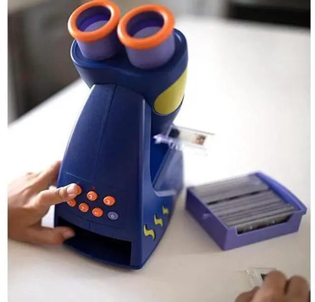 Alt view image 2 of 5 - GeoSafari Jr Talking Microscope Asian Audio Microscope for Kids STEM amp Science Toy Interactive Learning Ages 4+