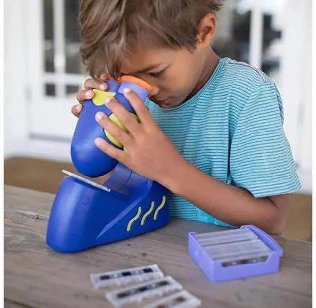 Alt view image 4 of 5 - GeoSafari Jr Talking Microscope Asian Audio Microscope for Kids STEM amp Science Toy Interactive Learning Ages 4+
