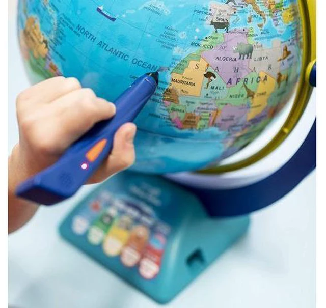Alt view image 4 of 7 - Educational Insights Geosafari Junior Talking Globe-Featuring Bindi Irwin Learning Toy