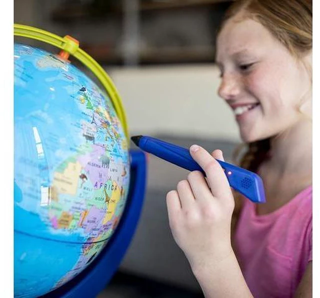 Alt view image 5 of 7 - Educational Insights Geosafari Junior Talking Globe-Featuring Bindi Irwin Learning Toy
