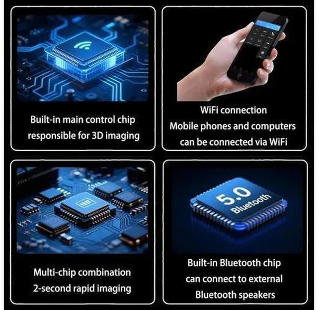 Alt view image 3 of 7 - 3DhologramFan 22'' LED Display With Seamless Multi-Device Splicing HD Holographic Fan Support WiFi & App And Remote Control For Creating Large Advertising Walls In Business Events Shops Exhibitions