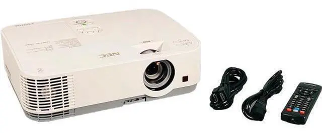 Main image of NEC ME331X 3LCD Projector Portable 3300 Lumens 1080p Conference Room, Bundle HDMI Cable Remote Control Power Cable