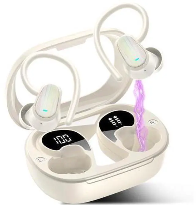 Main image of AI Translation Earbuds Real Time, 164 Language Translator Earbud with Audio and Video Calls, 3-in-1 Buletooth 5.4 Translation Headphone with APP, 50H AI Ear Buds Translator Device for Business, White