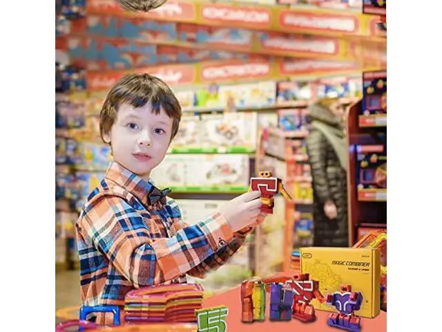 Alt view image 4 of 6 - Number Robots Transforming Autobots Toy Educational STEM Learning Bots Fine Motor Skill Toys Gift for 3 4 5 6 Years Old Boys Preschool Toddlers Kids 09 Numbers Robots