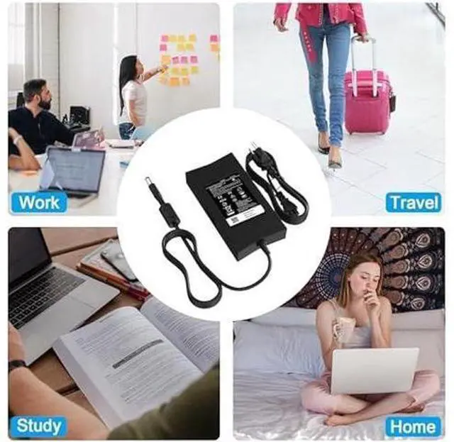 Alt view image 5 of 7 - 130W Laptop Charger for Dell XPS 15, Precision M20 M60 M70 M90 M2400 M4400 M6300 LA130PM121 DA130PE1-00 Inspiron 11 15 7000 7559 N7110 N5110 Vostro 500 1000 1200 1400 AC Adapter Power Cord