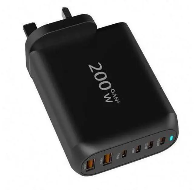 Alt view image 4 of 6 - GaN Tech 200W 2 Sockets Cigarette Lighter Splitter 3 Ports Dual USB QC3.0 PD30W Type-C Separated 2 Switches Car Charger