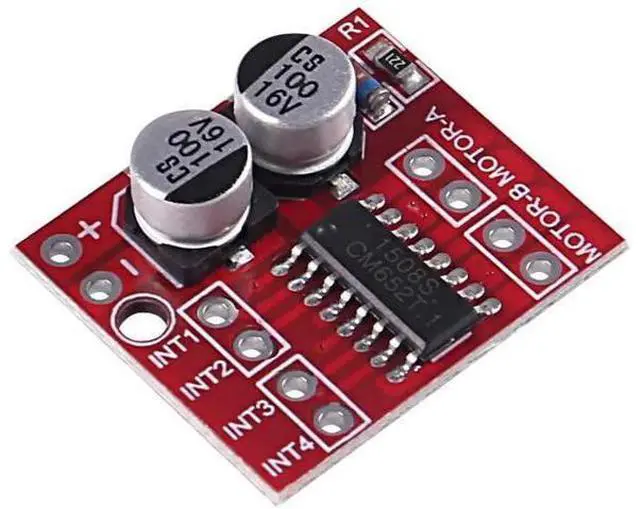 Alt view image 2 of 3 - 6Pack Mini L298N DC Motor Driver, MX1508 Mini Dual Channel 1.5A 1.5A 2 Way PWM Speed Controller Dual H-Bridge Replace Stepper