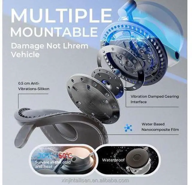 Alt view image 2 of 7 - Magnetic Car Phone Holder Electric Suction Auto Adsorption Mobile Mount 360 Rotatable Stand for iPhone 17 16 Pro