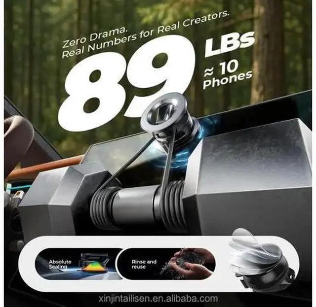 Alt view image 4 of 7 - Magnetic Car Phone Holder Electric Suction Auto Adsorption Mobile Mount 360 Rotatable Stand for iPhone 17 16 Pro