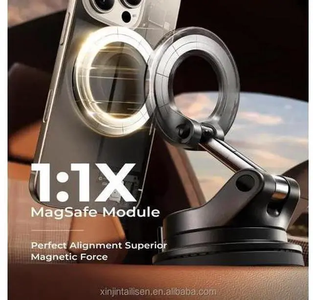 Alt view image 5 of 7 - Magnetic Car Phone Holder Electric Suction Auto Adsorption Mobile Mount 360 Rotatable Stand for iPhone 17 16 Pro