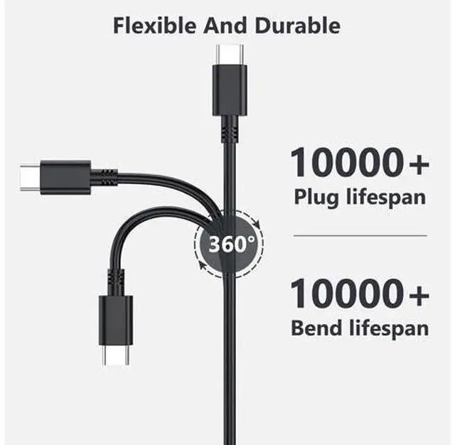 Alt view image 5 of 7 - 65W 45W USB-C Laptop Charger Compatible with Latitude 5530 5420 5430 5520 5540 7430 7420 7440 7340 7530 7330 7320 XPS 13 9250 9360 9365 9370 9380 9350 9550 Adapter Power Cord
