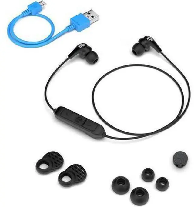 Alt view image 7 of 7 - JBuds Pro Bluetooth Wireless Signature Earbuds Black Titanium 10mm Drivers 10-Hour Battery Life Music Controls Noise Isolation Bluetooth 4.1 Extra Gel Tips and Cush Fins