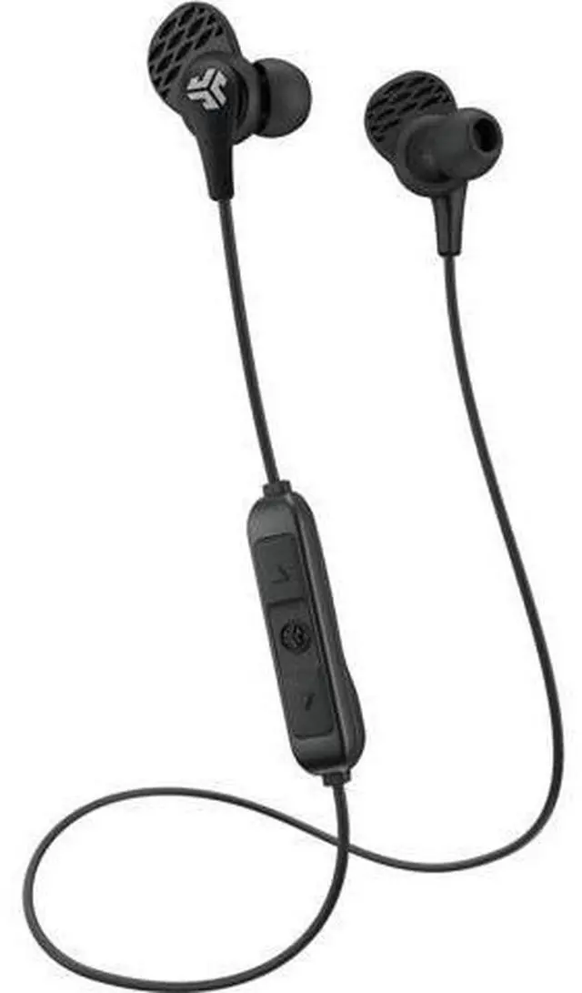 Main image of JBuds Pro Bluetooth Wireless Signature Earbuds Black Titanium 10mm Drivers 10-Hour Battery Life Music Controls Noise Isolation Bluetooth 4.1 Extra Gel Tips and Cush Fins