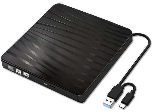 Main image of BDYING USB 3.0 External DVD Drive,Portable Slim USB 3.0&USB-C CD DVD +/-RW Drive Burner CD/DVD Player Writer,High Speed Transfer for Laptop MacBook Desktop iMac Mac OS Windows XP/7/8/10/Vista(Black)