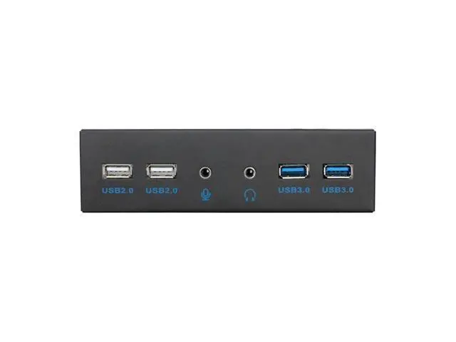 Alt view image 2 of 5 - 5.25 Inch Desktop PC Case Internal Front Panel USB Hub 2 Ports USB 3.0 And 2 Ports USB 2.0 With HD Audio Port 20 Pin Connector